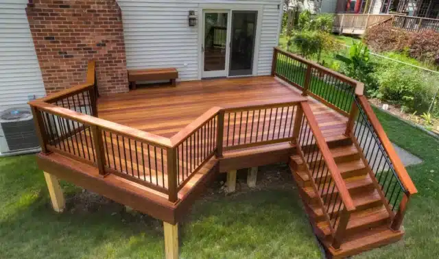 Wood deck railings installation services in south florida